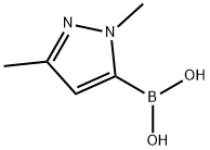 1,3-Dimethyl-1H-pyrazol-5-ylboronic acid Struktur