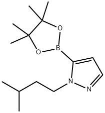 1-(3-Methylbutyl)-5-(4,4,5,5-tetraMethyl-1,3,2-dioxaborolan-2-yl)-1H-pyrazole Structure