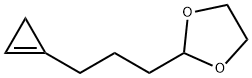 1,3-Dioxolane,  2-[3-(1-cyclopropen-1-yl)propyl]-,847862-60-6,结构式