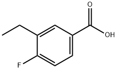 3-エチル-4-フルオロ安息香酸 化学構造式