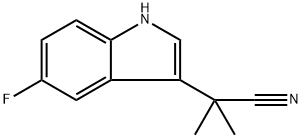 5-氟-A,A-二甲基-1H-吲哚-3-乙酰腈, 847865-44-5, 结构式