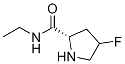 2-Pyrrolidinecarboxamide,N-ethyl-4-fluoro-,(2S)-(9CI) 化学構造式