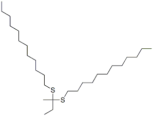 1,1'-(isopropylidene)bis(thio)]bisdodecane  Struktur