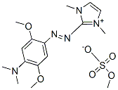 2-[[4-(dimethylamino)-2,5-dimethoxyphenyl]azo]-1,3-dimethyl-1H-imidazolium methyl sulphate,84787-99-5,结构式