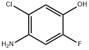 2-氟-4-氨基-5-氯苯酚, 847872-10-0, 结构式