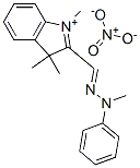 1,3,3-三甲基-2-[(甲苯亚肼基)甲基]-3H-吲哚翁硝酸盐, 84788-03-4, 结构式