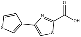 4-(3-噻吩)-2-噻唑羧酸 结构式