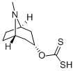 O-Ethylcarbonodithioic acid S-(8-methyl-8-azabicyclo[3.2.1]oct-3-yl) ester Struktur