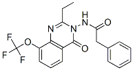 Benzeneacetamide,  N-[2-ethyl-4-oxo-8-(trifluoromethoxy)-3(4H)-quinazolinyl]- Structure