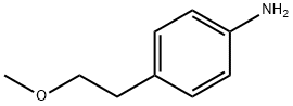 4-(2-メトキシエチル)ベンゼンアミン 化学構造式