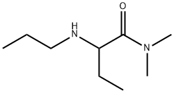 N,N-ジメチル-2-(プロピルアミノ)ブタンアミド 化学構造式