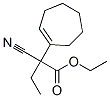 ethyl alpha-cyano-alpha-ethyl-1-cyclohepten-1-acetate Structure
