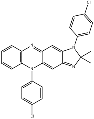 1,5-bis(4-chlorophenyl)-2,5-dihydro-2,2-dimethyl-1H-imidazo[4,5-b]phenazine 结构式