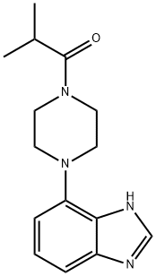 Piperazine, 1-(1H-benzimidazol-4-yl)-4-(2-methyl-1-oxopropyl)- Structure