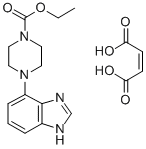 1-Piperazinecarboxylic acid, 4-(1H-benzimidazol-4-yl)-, ethyl ester, ( Z)-2-butenedioate (1:1) Struktur