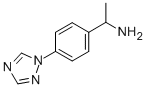 1-[4-(1H-1,2,4-TRIAZOL-1-YL)PHENYL]ETHANAMINE Structure