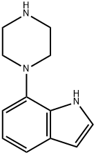 7-(1-哌嗪基)-1H-呋喃, 84807-10-3, 结构式