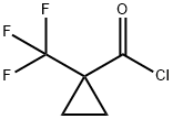1-トリフルオロメチルシクロプロパン-1-カルボニルクロリド 化学構造式