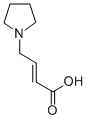 (2E)-4-PYRROLIDIN-1-YLBUT-2-ENOIC ACID 结构式