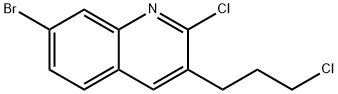 2-Chloro-3-(3-chloropropyl)-7-bromoquinoline 化学構造式