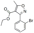 4-Isoxazolecarboxylicacid,3-(2-bromophenyl)-5-methyl-,ethylester(9CI) 化学構造式