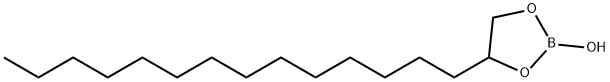 2-ヒドロキシ-4-テトラデシル-1,3,2-ジオキサボロラン 化学構造式
