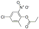 4-クロロ-2-メチル-6-ニトロフェノールプロパノアート 化学構造式
