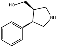 ((3R,4S)-4-PHENYLPYRROLIDIN-3-YL)METHANOL Structure
