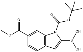 1H-Indole-1,6-dicarboxylic acid, 2-borono-, 1-(1,1-dimethylethyl) 6-methyl ester (9CI)