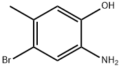 2-アミノ-4-ブロモ-5-メチルフェノール 化学構造式
