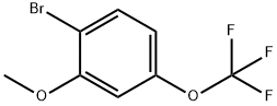 1-ブロモ-2-メトキシ-4-(トリフルオロメトキシ)ベンゼン 化学構造式
