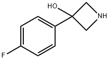 3-(4-氟苯基)氮杂环丁烷-3-醇,848392-23-4,结构式