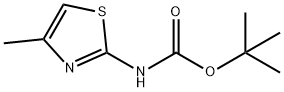 Carbamic  acid,  N-(4-methyl-2-thiazolyl)-,  1,1-dimethylethyl  ester Structure