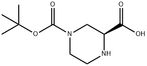 (S)-4-N-BOC-PIPERAZINE-2-CARBOXYLIC ACID Struktur