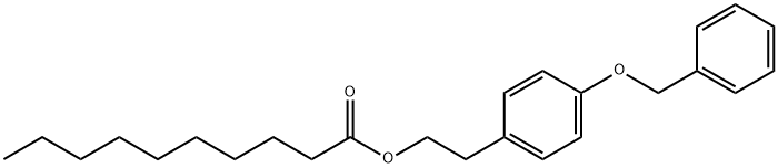 4-苄氧基苯基乙基葵酸酯,848484-93-5,结构式
