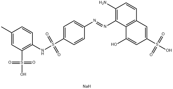 disodium 6-amino-4-hydroxy-5-[[4-[[(4-methyl-2-sulphonatophenyl)amino]sulphonyl]phenyl]azo]naphthalene-2-sulphonate,84852-24-4,结构式