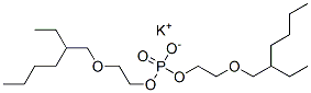 potassium bis[2-[(2-ethylhexyl)oxy]ethyl] phosphate Struktur