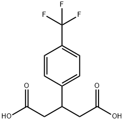 3-[4-(TRIFLUOROMETHYL)PHENYL]PENTANEDIOIC ACID Structure