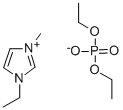 1-Ethyl-3-methylimidazolium diethylphosphate Structure