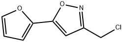 3-(氯甲基)-5-(2-呋喃)异噁唑, 848658-70-8, 结构式