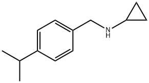 N-{[4-(丙-2-基)苯基]甲基}环丙胺, 848658-77-5, 结构式