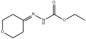 Hydrazinecarboxylic  acid,  (tetrahydro-4H-pyran-4-ylidene)-,  ethyl  ester  (9CI) Struktur