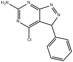4-chloro-3-phenyl-1H-pyrazolo[3,4-d]pyriMidin-6-
aMine 结构式