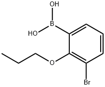 3-BROMO-2-PROPOXYPHENYLBORONIC ACID Struktur