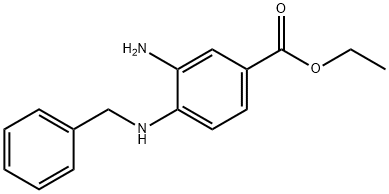 3-氨基-4-(苄氨基)苯甲酸乙酯,848819-86-3,结构式