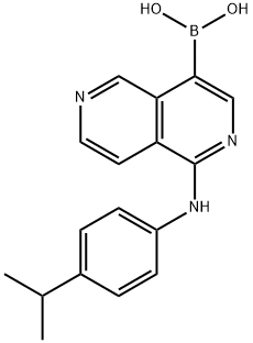 1-(4-isopropylphenylaMino)-2,6-naphthyridin-2(6H)-ylboronic acid 化学構造式