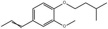 2-(isopentyloxy)-5-propenylanisole Struktur