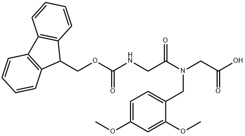 FMOC-GLY-(DMB)GLY-OH Structure