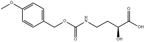 (S)-2-Hydroxy-4-[N-(p-methoxybenzyloxycarbonyl)amino]butyric acid,84891-50-9,结构式