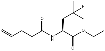 (S)-4-氟-4-甲基-2-(戊-4-烯酰氨基)戊酸乙酯, 848949-92-8, 结构式